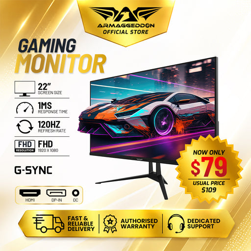 Armaggeddon PXP 22G 22" 144Hz Full HD Gaming Monitor (FLASH SALE)
