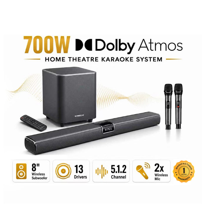 SONICGEAR STUDIOBAR 3000 DOLBY ATMOS 5.1.2 SOUNDBAR
