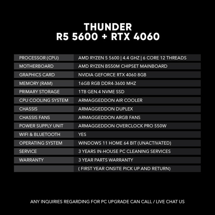 Thunder | R5 5600 + RTX 4060