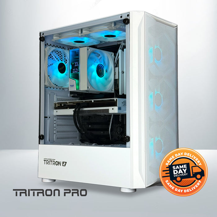 White ArmaggeddonPC Ryzen 7 7700 RTX 5060 Ti 8GB desktop PC
