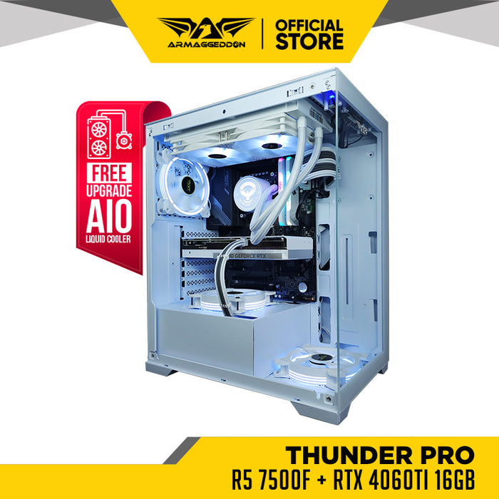 Thunder Pro White | R5 7500F + RTX 4060TI 16GB