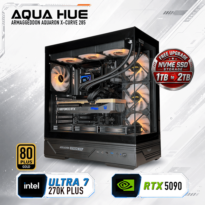 Armaggeddon Gaming PC - INTEL Ultra 7 270K PLUS + RTX 5090 | Custom Built Desktop