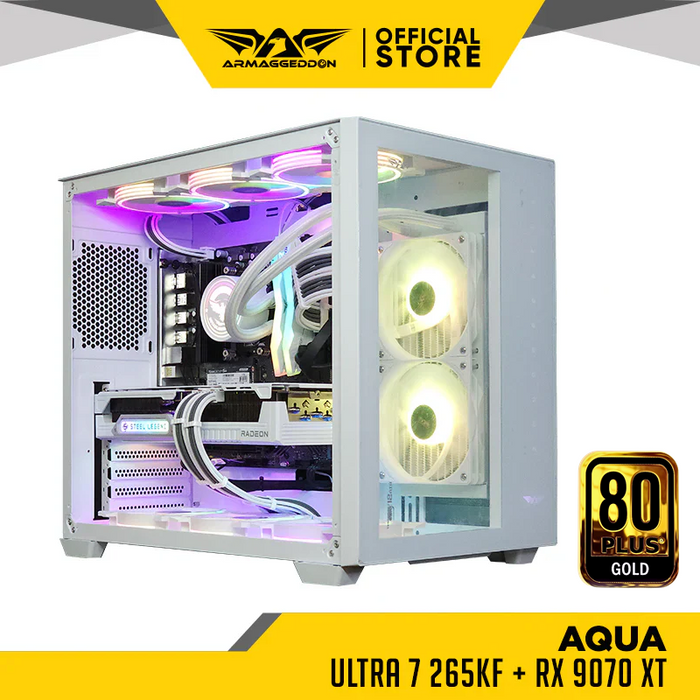 AQUA | INTEL ULTRA 7 265KF + RX 9070XT