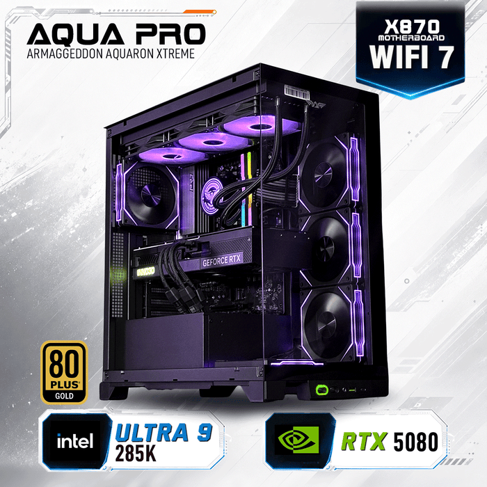 Armaggeddon High-End Gaming PC – INTEL Ultra 9 285K + RTX 5080i | Extreme Performance Build