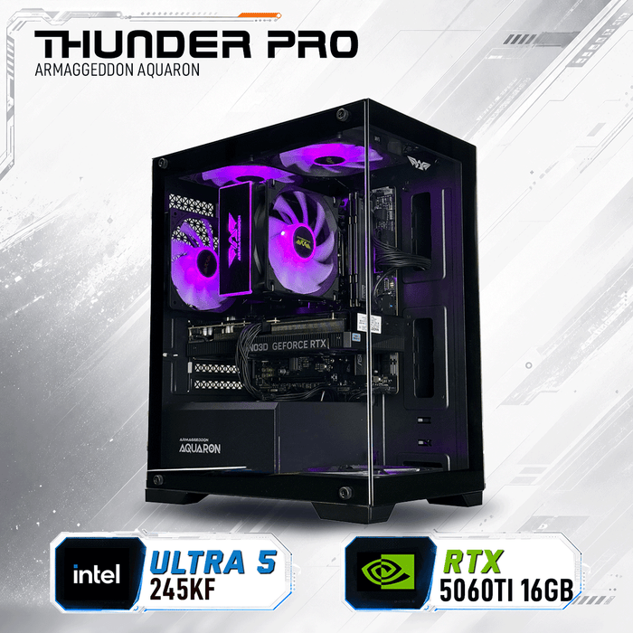 Armaggeddon Gaming PC – INTEL Ultra 5 245KF+ RTX 5060Ti 16GB | Custom Built Desktop