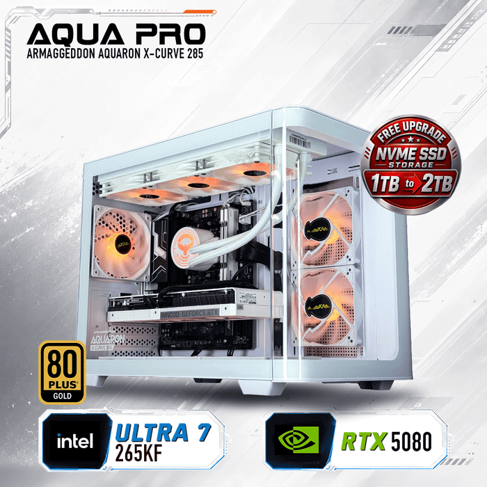 Armaggeddon High-End Gaming PC – INTEL Ultra 7 265KF + RTX 5080 | Custom Built Desktop