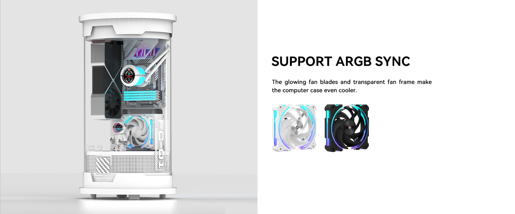 ALSEYE W12 PLUS PC cooling fan
