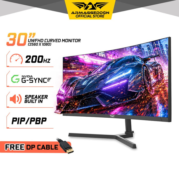 Armaggeddon PXP 30 XD 30-Inch Curved 200Hz Gaming Monitor