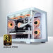 Aqua gaming PC side view with Ryzen 7 7800X3D and RTX 5070 Ti