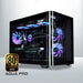 Armaggeddon Aqua Pro gaming PC front view with AMD Ryzen 7 9700X and RTX 5070 Ti