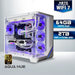 Aqua Hue RTX 5090 gaming PC in a white chassis