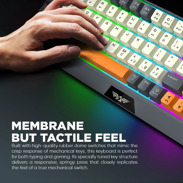 Armaggeddon MM-852R Duo Stealth Wireless Keyboard Mouse Combo Bluetooth 5.1, 2.4GHz, RGB, 85-Key, 3200 CPI