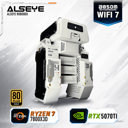 Armaggeddon High-End Gaming PC – AMD Ryzen 7 7800X3D + RTX 5070Ti | Alseye Robobox