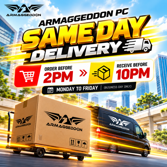 Armaggeddon Gaming PC – AMD Ryzen 7 7700 + RTX 5060Ti 8GB | SAME DAY DELIVERY