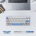 Armaggeddon GMK 100 RGB 60% Tri Mode Mechanical Keyboard 63 Key Hot Swappable, Bluetooth, 2.4GHz Wireless, USB-C, Linear Switches