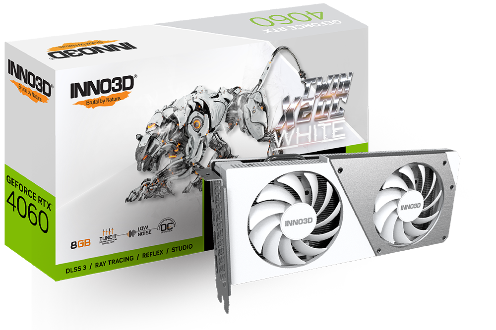 INNO3D GeForce RTX™ 4060 TWIN X2 OC WHITE